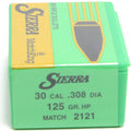Sierra .308 / 30 125 Grain Hollow Point Matchking (100)