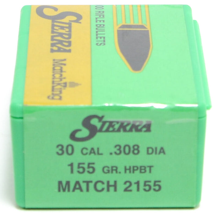 Sierra .308 / 30 155 Grain Hollow Point Boat Tail MatchKing (100)