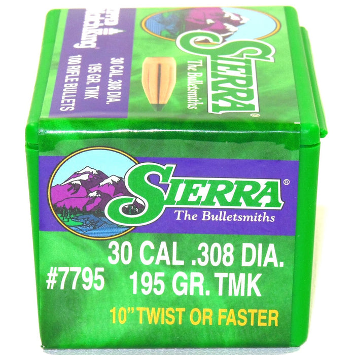 Sierra .308 / 30 195 Grain Tipped MatchKing (100)