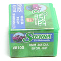 Sierra .355 / 9mm 90 Grain Jacketed Hollow Point (100)