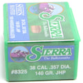Sierra .357 / 38 140 Grain Jacketed Hollow Point (100)