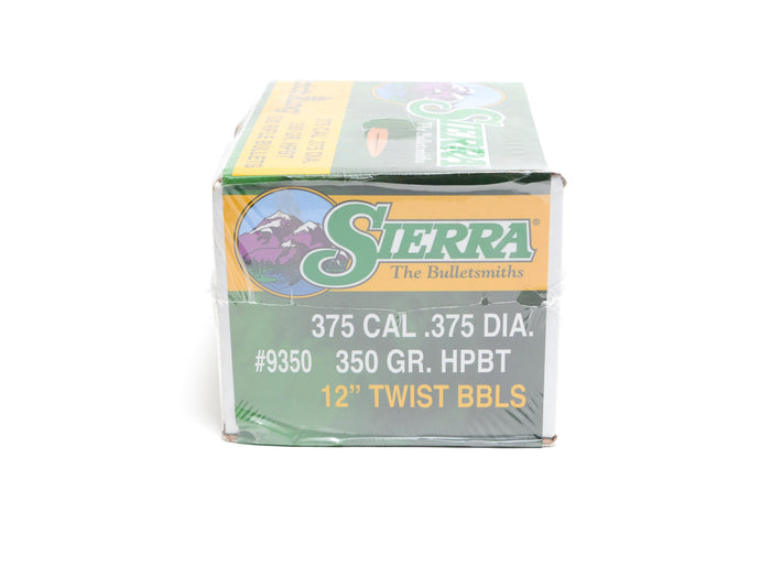Sierra .375 Diameter 350 Grain Boat Tail Hollow Point MatchKing Bullets (38-55 WCF)