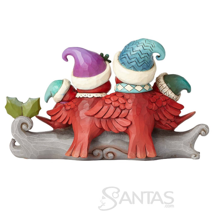 Sing for The Season - Cardinal Family on Branch by Jim Shore