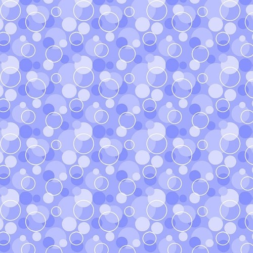 Single Layer Flannel Blanket - Periwinkle Bubbles Flannel