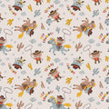 Single Layer Flannel Blanket - Wild West Cowboy Dog Cream Flannel