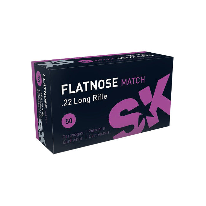 SK Ammunition 22 Long Rifle 40 Grain Flat Nose Solid 50 Count