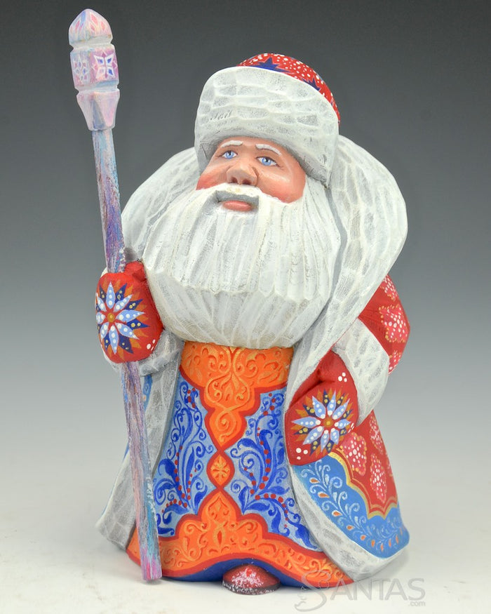 Small Red and Orange Russian Santa
