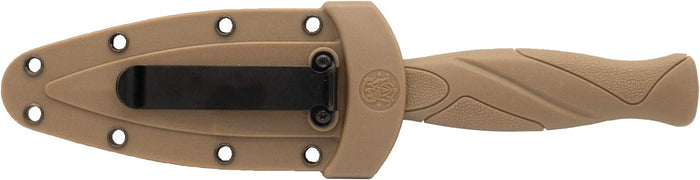 Smith & Wesson Knives FDE Fixed Blade 2.75 Clip Point Plain Edge
