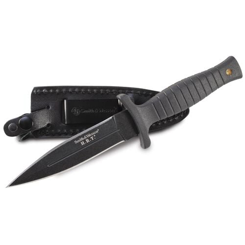 Smith & Wesson Knives H.R.T. Full Tang False Edge Fixed Blade Knife 4.75" Spear Point Plain Edge