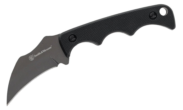 Smith & Wesson Knives H.R.T. Karambit Fixed Blade Neck Knife 2" Clip Point Plain Edge
