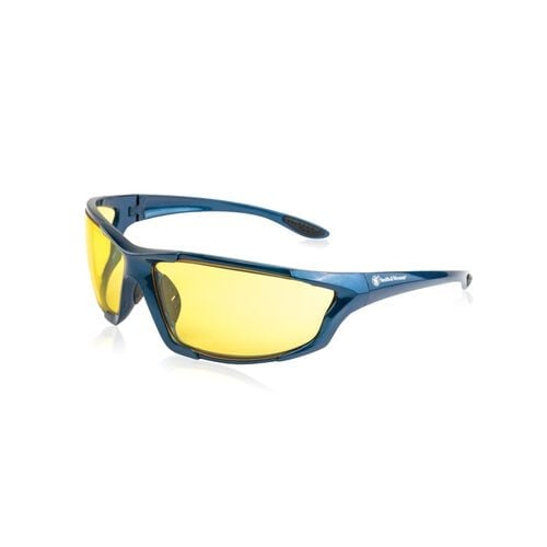 Smith & Wesson Major Full Frame Shooting Glasses Blue Frame Smoke Lens