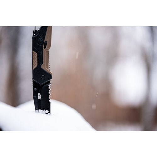 Smith & Wesson M&P Repo Assisted Opening Folding Knife 3.5" Tanto Point