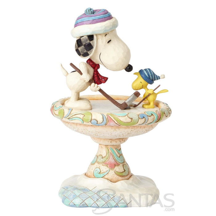 Snoopy and Woodstock - Friendly Face Off by Jim Shore
