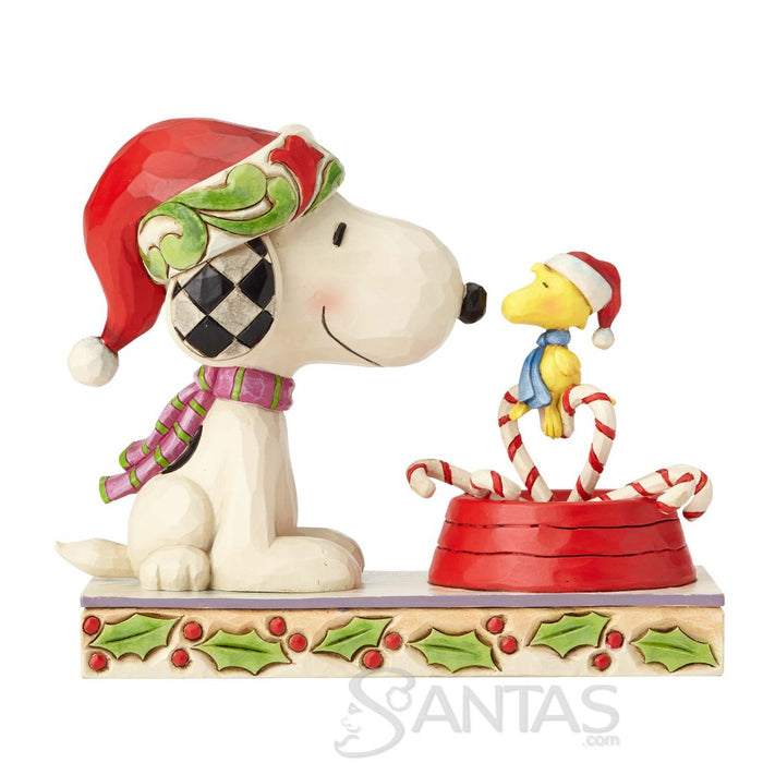 Snoopy and Woodstock with Candy Canes