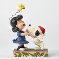 Snoopy Kissing Lucy Mistletoe - Mistletoe Mischief