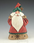 Snowflake Santa Carving by Dave Francis 6 inch