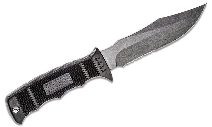 SOG SEAL Pup Fixed Blade 4.75" Clip Point Partially Serrated