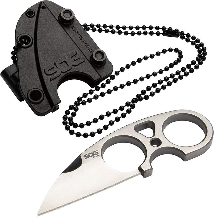 SOG Snarl Fixed Blade 2.3" Sheepsfoot Plain Edge