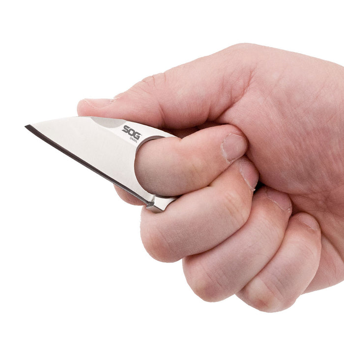 SOG Snarl Fixed Blade 2.3" Sheepsfoot Plain Edge