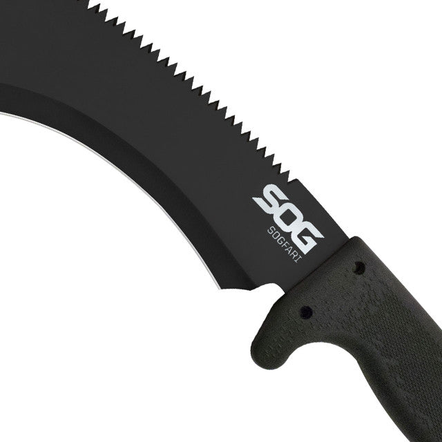 SOG SOGFari Kukri Machete 12" Kukri Plain Edge with Serrated Spine
