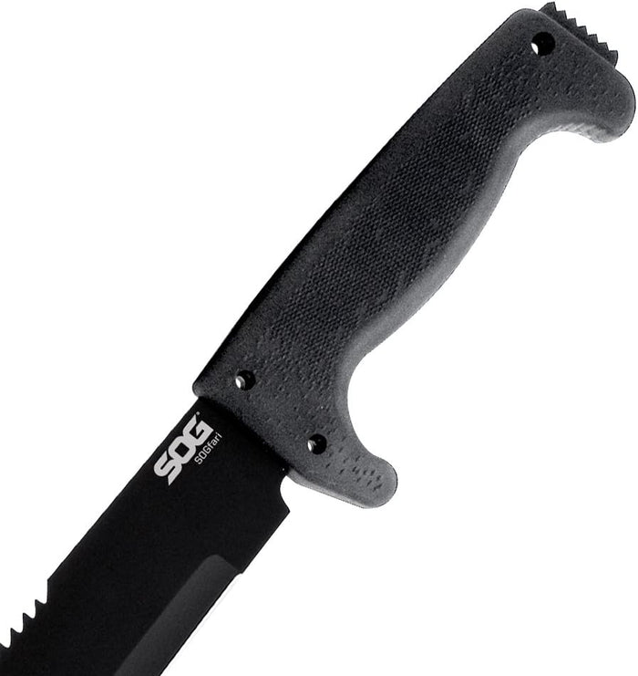 SOG SOGFari Machete 18" Drop Point Plain Edge with Serrated Spine