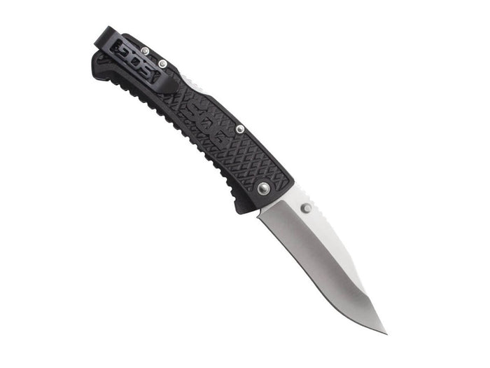 SOG Traction Folding Knife 3.5" Clip Point