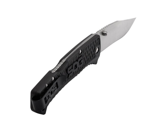 SOG Traction Folding Knife 3.5" Clip Point