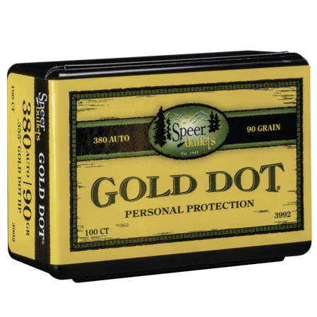 Speer .355 / 380 Auto 90 Grain Gold Dot Hollow Point (100)