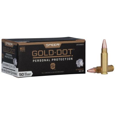 Speer Ammunition 5.7X28mm 40 Grain Jacketed Hollow Point 50 Count