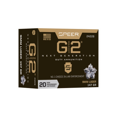 Speer Ammunition 9mm Luger 147 Grain Jacketed Hollow Point 20 Count