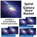 Spiral Galaxy - Throw Blanket / Tapestry Wall Hanging