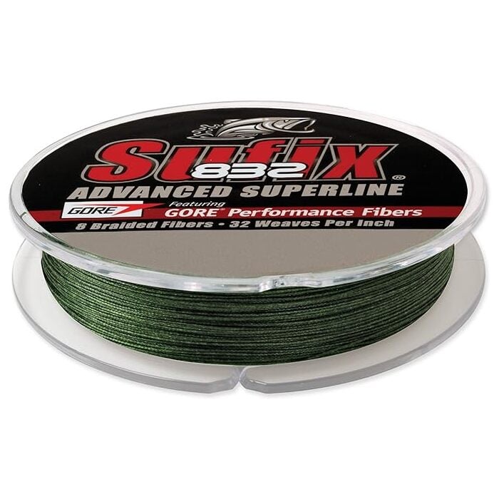 Sufix Advanced Superline Braid Fishing Line 30 lb Lo-Vis Green 300 Yds Lo-Vis-Green