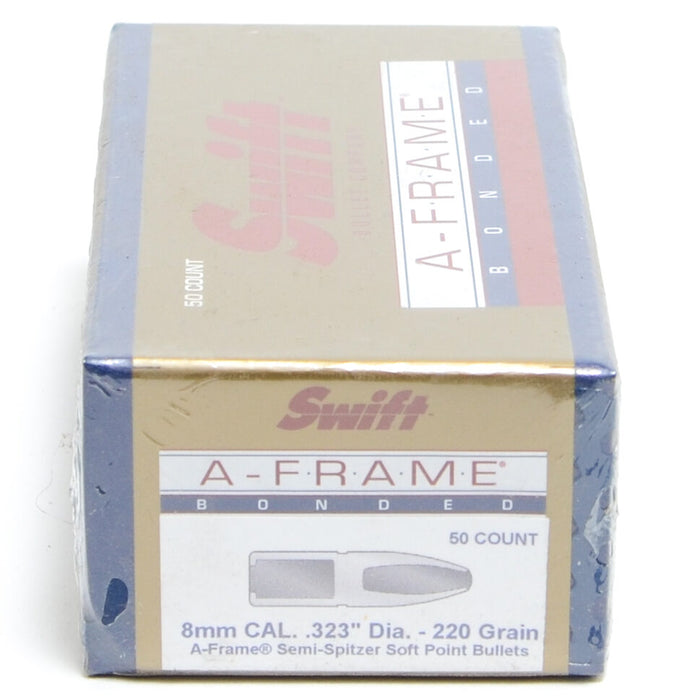 Swift .323 / 8mm 220 Grain A-Frame Semi-Spitzer (50)