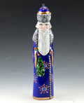 Tall Blue Decorative Santa ornament - 5.5 inches
