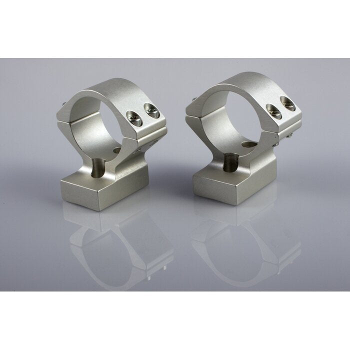 Talley Lightweight 2-Piece Scope Mount 30mm Low Height Ruger American (Short Action) Silver