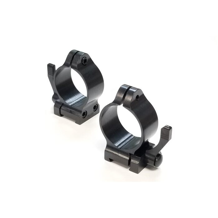Talley Quick Detachable Scope Rings with Lever Low Height Quick Detachable Ring Black