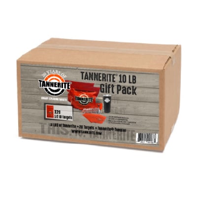 Tannerite 10lb Gift Pack 1/2 Pound Reactive Target Pack of 20 with Free Tumbler