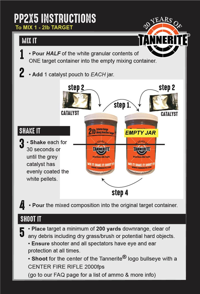 Tannerite ProPack 2lb (5 - 2 lb targets)
