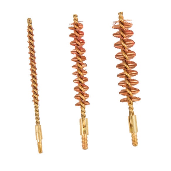 Tipton Best Rifle Bore Brush Bronze 22 Caliber 8-32 Thread Pack of 3