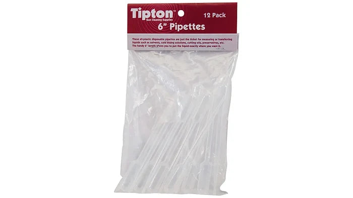 Tipton Pipettes 6" Pack of 12