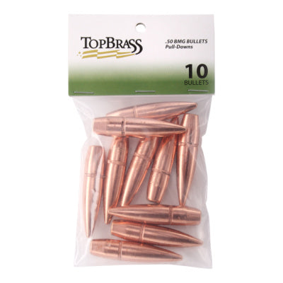 Top Brass  Bullets .500 Diameter (50 Caliber) 647 Grain Full Metal Jacket