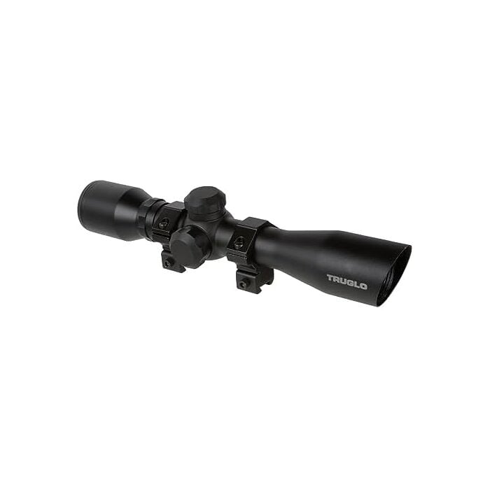 TRUGLO Compact Rifle Scope 4x32mm Duplex Reticle Black