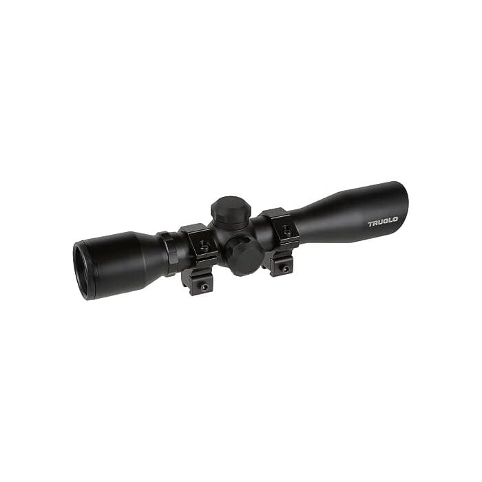 TRUGLO Compact Rifle Scope 4x32mm Duplex Reticle Black