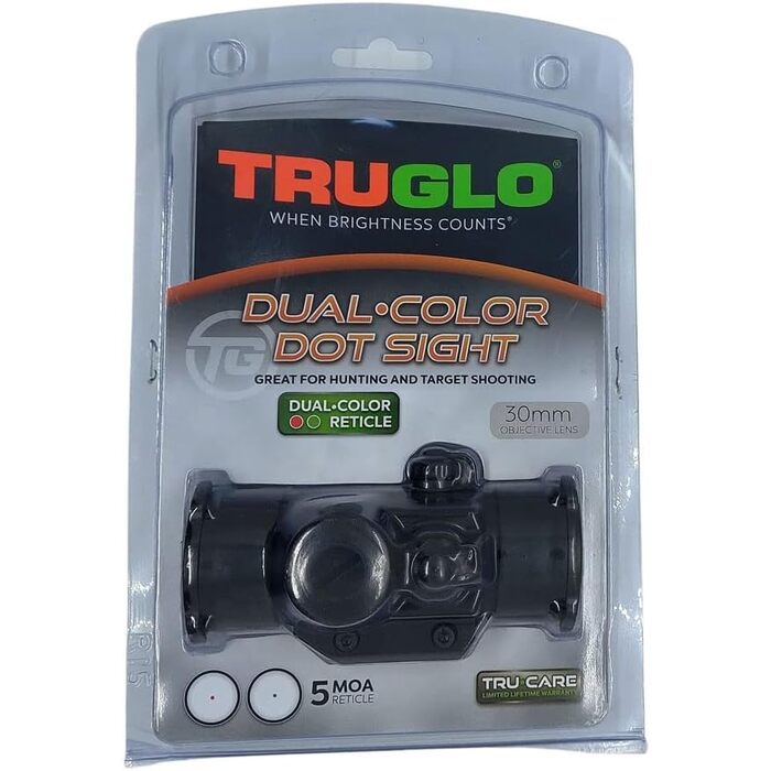 TRUGLO ‎TG8030DB Red Dot Sight 1x30mm 5 MOA Dot Reticle