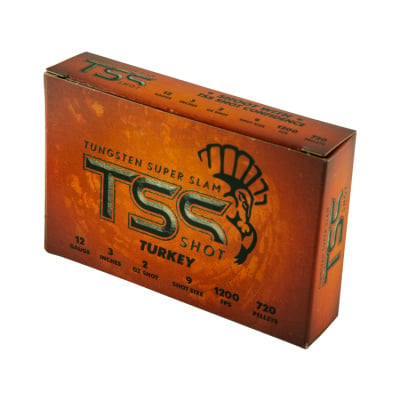 TSS Shot Tungsten Super Slam Ammunition 12 Gauge 3" #9 2 oz Tungsten Shot Box of 5