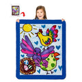 Turn Your Child's Drawing into a 60" x 50" Heavy Weight Sherpa Throw Blanket