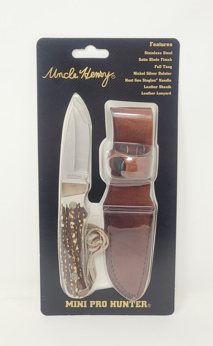 Uncle Henry Next Gen Fixed Blade Knife 2.8" Drop Point Plain Edge