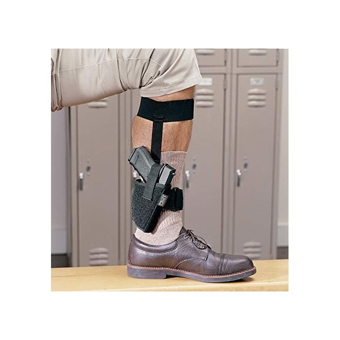 Uncle Mike's Ankle Holster Right Hand AMT Backup 45, Auto-Ordnance Pitbull Nylon Black