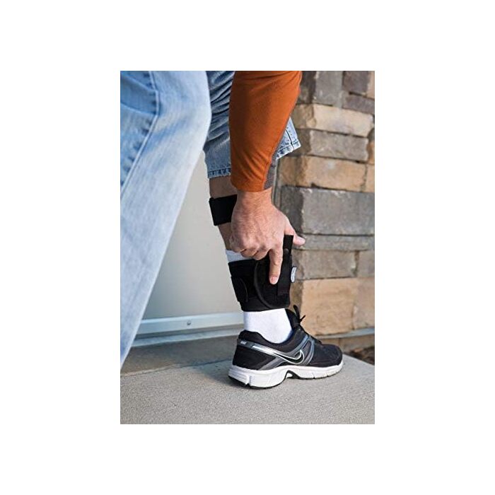 Uncle Mike's Ankle Holster Right Hand AMT Backup 45, Auto-Ordnance Pitbull Nylon Black