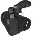 Uncle Mike's Super Belt Slide Holster Ambidextrous 2” Barrel Small Frame 5-Shot Revolvers with Hammer Spur Nylon Black